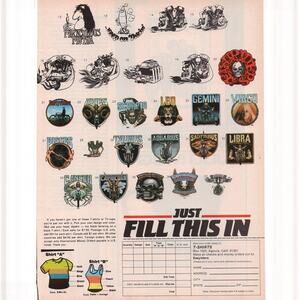 Easyriders T-shirt Magazine Advertisement 1980s Vintage Fashion Biker Motorcycle